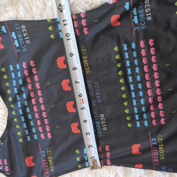 Blackmilk Space Invaders Black & Rainbow Bodycon Mini Dress Size Small - Picture 13 of 15